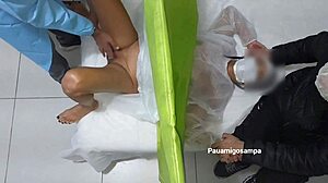 Hidden Camera Catches Patient's Anal and Pussy Action