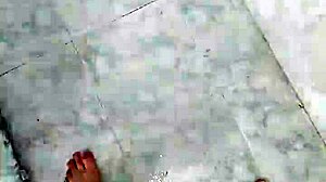 Amateur twink pees in shower with cute neighbors