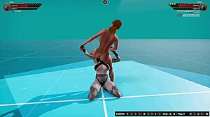 ginny and draka go at it in naked 3d fighter clash