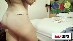 My pervert neighbor enters to fuck me at home because I'm a dirty slut, ohh!