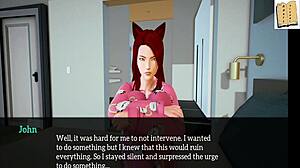 in my new family, the blonde and redhead play with small tits