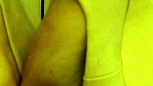 Coworker rubs high arches in fetish masturbation session