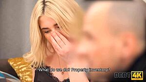 Debt4k inddriver jager sød blond og knepper hende hårdt