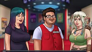 Summertime Saga 119, redo för stora tuttar hentai action med tecknade anime tuttar?