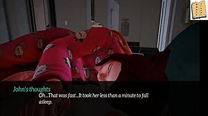 in my new family, the blonde and redhead play with small tits