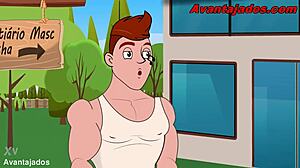 Gay Porn Cartoon Of Endowed Hetero