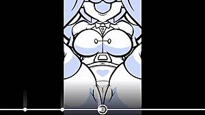 plucknix fucked intensely by a huge cock to the rhythm of the music, game cartoon fucking group anime banging big cock