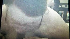 BBW Wife Gives Sloppy Blowjob at Home. Cum Everywhere!