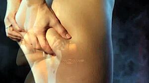 Dani Daniels rocks gothic vampire look while fucking herself to orgasm 😈