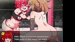 Bound lesbian catfight in game part 2?