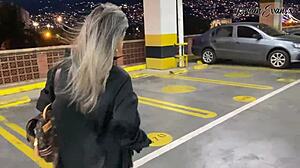 Beautiful Latina Naty Delgado Rides In Public Car Sex.