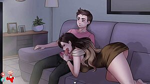 Teen Girl Does House Chores In Cartoon Episode Nine