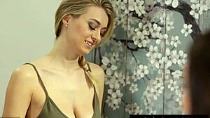 blonde natalia starr fingers crush hard in all girl massage