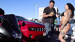 Darleen davne at the car wash event in calama part two