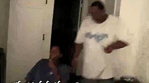 Hood bitch gets fucked by gangbangers!