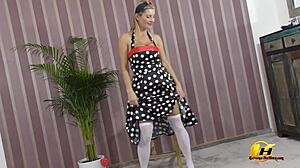 katerina hartlova's pinup cosplay with boobs and feet! 🔥