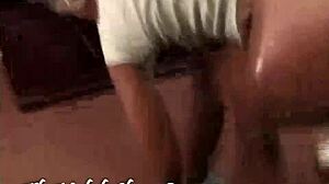 Hood bitch gets fucked by gangbangers!