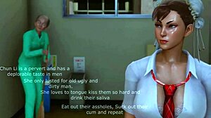 Chun li fights and gets fucked in 3d.