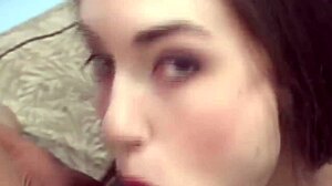 Young babe gets fucked in intense scene with blowjob action