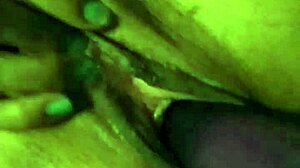 Latina girlfriend reaches squirting orgasm using big dildo