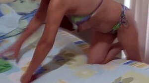 Stepson Returns With Hard Cock! I Masturbate In Front Of Him!