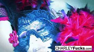 Charley Chase In Sexy Lingerie And Stockings, But What's She Hiding?