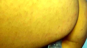 i watch her teen ass bounce on dildo to orgasm close-up