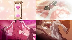 in this hentai, the screen is divided showing big tits anime girls