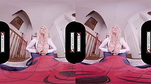 Spider gwen blows your mind with her mouth and pussy in vrporn?