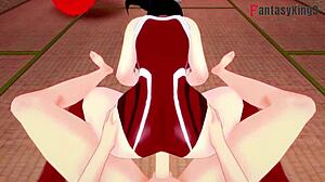 Momo Yaoyorozu Screws Hard in Boku No Hero Free Scene.