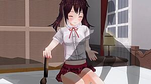 Japanese Anime Sister Handjob