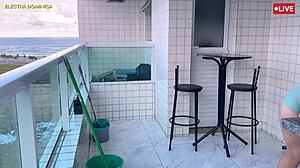 Naughty Maid In Shorts Drives Crazy!