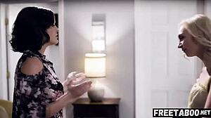 Krissy Lynn ενώνεται με τον άντρα της να γαμάνε τη μπέιμπι σίτερ σε άγρια τριάδα. Πλήρης δράση στο freetaboo net.