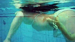 Watch Alla Swim Naked In The Hot Pool With Her Big Tits!