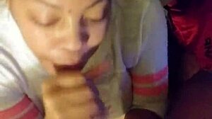 She Sucks Big Black Cock Passionately