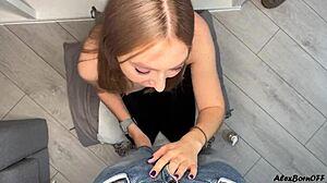 Amelie Dubon Gives Handjob To Orgasm