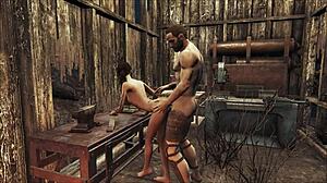 Fallout 4 the Workshop Anal Assfucking with Teen Brunette
