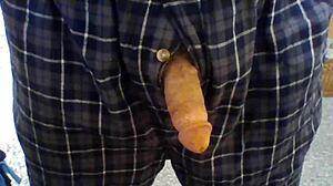 Open fly penis play! Watch this!