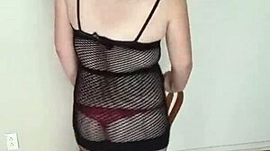 Latina Undresses In Lingerie For Striptease In California