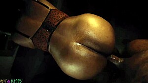 Feeding tight pussy with dick in doggystyle until squirting