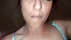 ruiva safada taking cock in panties and holding cum after he finishes 😈