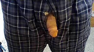 Open fly penis play! Watch this!