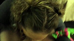 Busty Milf in Pigtails Delivers Steamy POV Blowjob Action