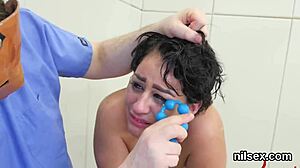 This spicy teen 18+ gets brought into the butt hole asylum for some uninhibited anal treatment