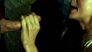 Sexy Blonde Sarah Swallows A Big Cock In A Glory Hole