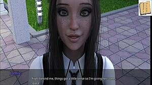 Rachael displays big tits and ass in swimsuit