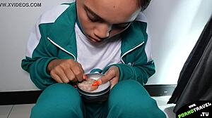 Squid Game Turns Into Hardcore Anal Fuck With Thai Athlete