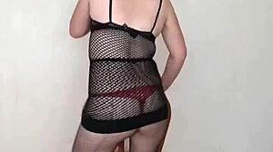 Latina Undresses In Lingerie For Striptease In California