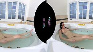 Yo, check VRAllure's Jade Baker touching herself in the bath!