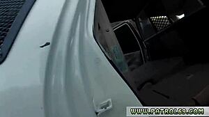 Cop fucks busty Latina MILF Alejandra Leon outdoors